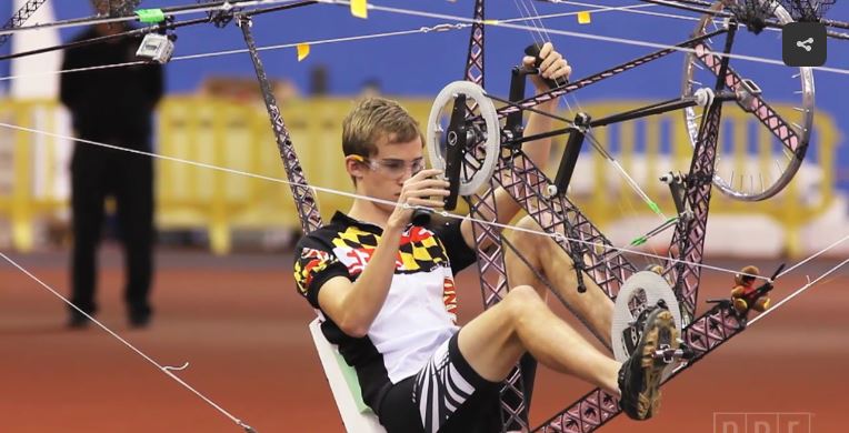 Human-Powered Helicopter built by team of Engineering Students